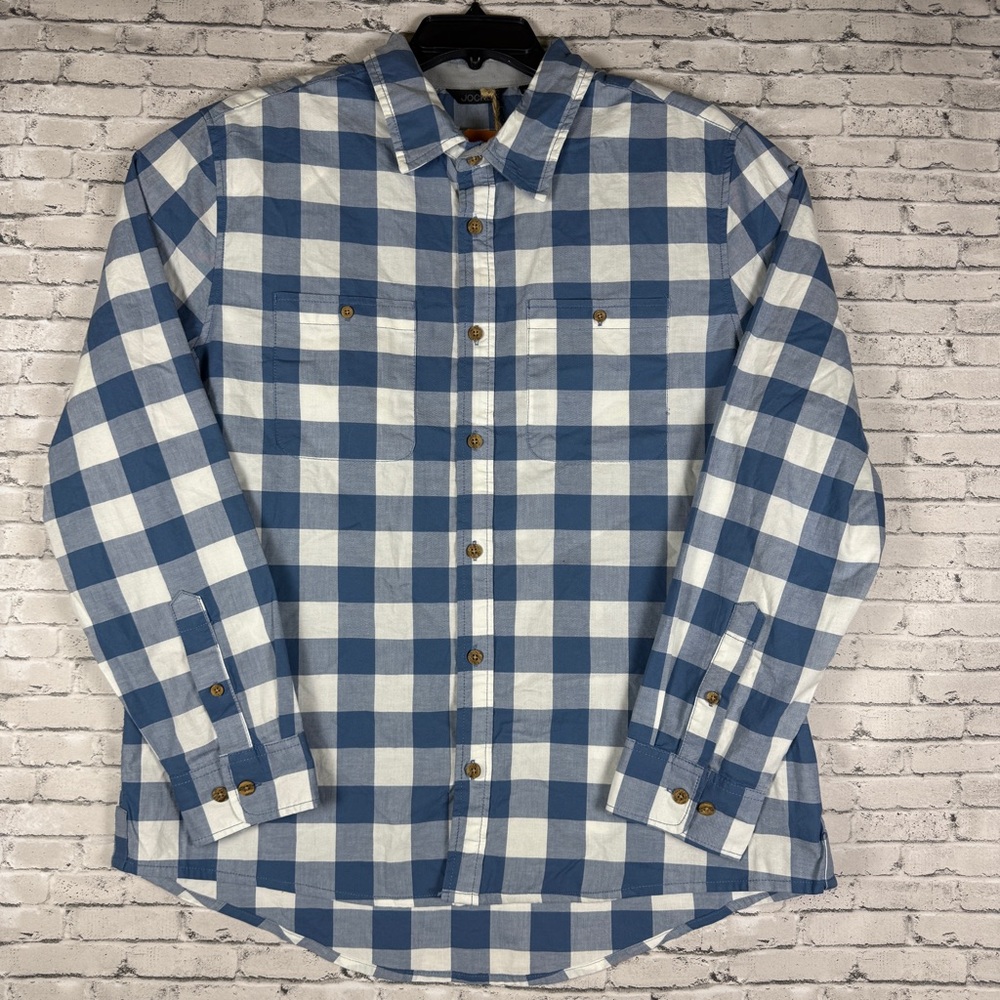 Jockey Outdoors Luke Bryan Blue and White Plaid Men's Shirt Size XLT NWT